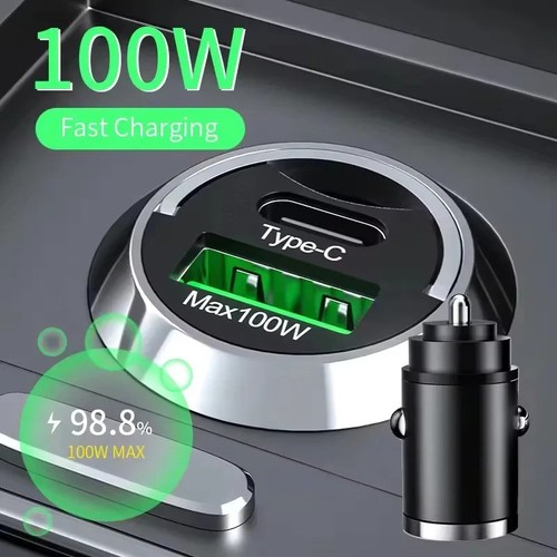 100w fast car charger mini - 100w,
