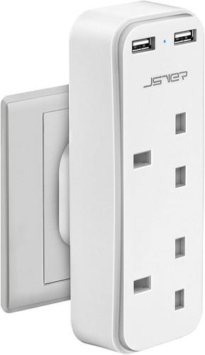 Double plug adaptor with usb - adaptor, 2