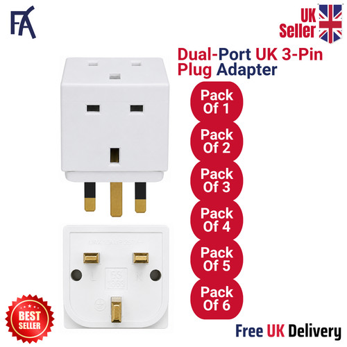 Way pin adaptor 13 amp - adaptor,