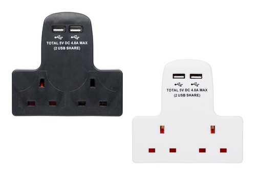 Plug socket adaptor way - 2, 13a