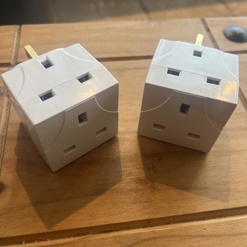 Way double plug adaptor - 2, x