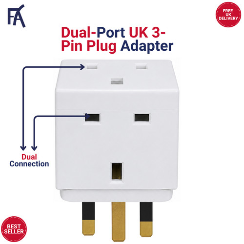Way pin adaptor 13 amp - 2,