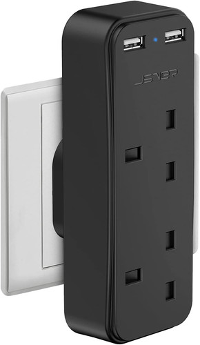 Double plug adapter - double, with