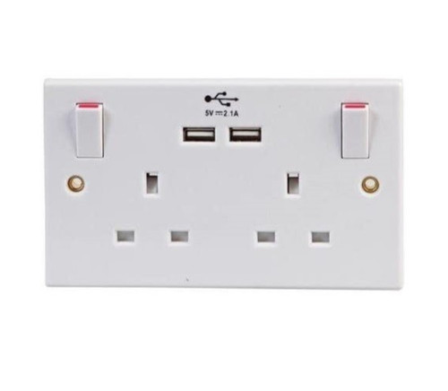 Usb wall socket twin - wall,