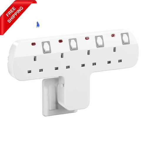 Plug extension socket with 180 - extension,