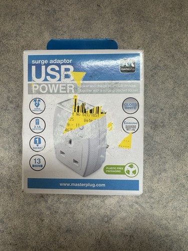 Masterplug usb surge protected - masterplug,