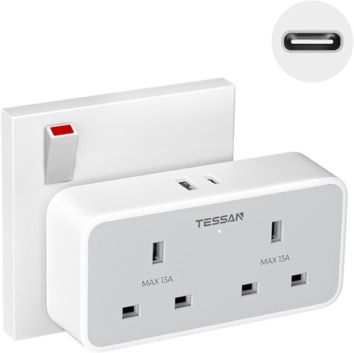 Double plug extension socket - extension,