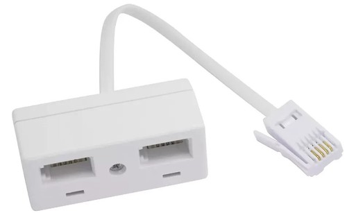 Double socket adapter uk - adapter,
