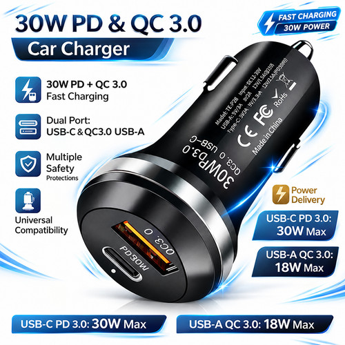 Dual usb fast car - 3.1a,