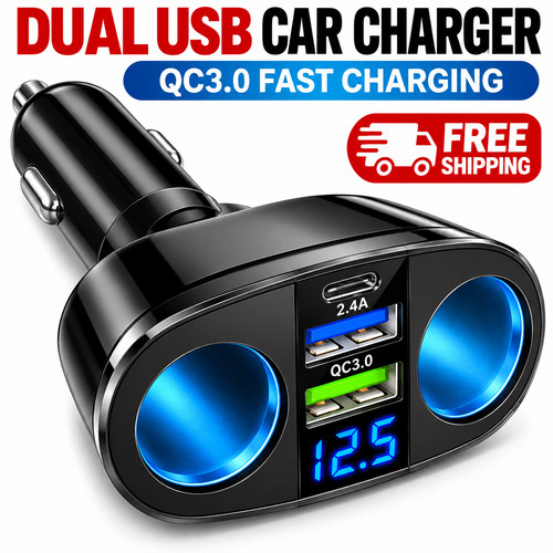 Car lighter socket adapter - car,