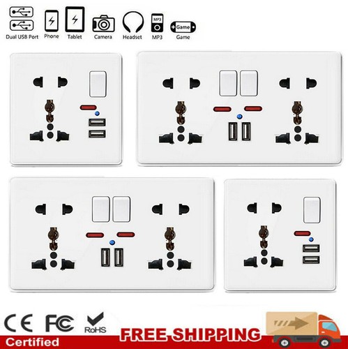 Wall plug socket double - plug, gang
