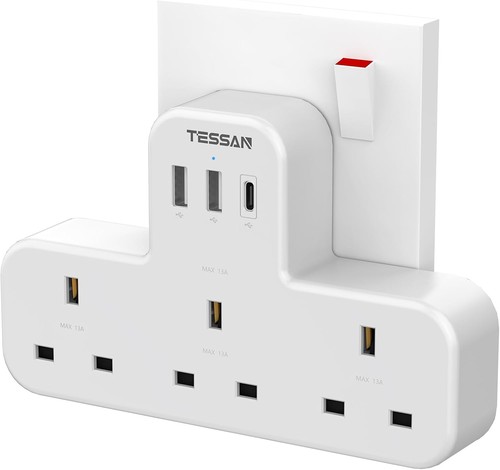 White way extension socket - white,