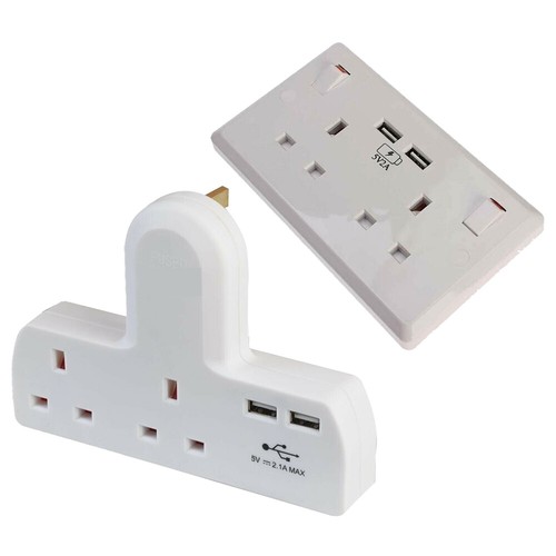 Gang double switched socket - 2,