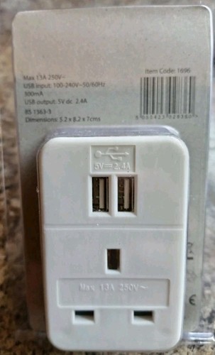Pk5 13amp socket adaptor plug - socket,