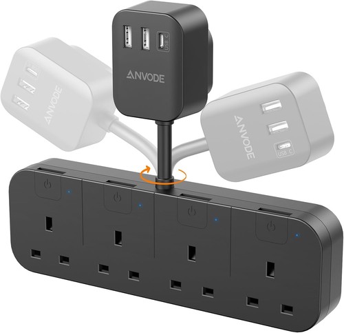 Way plug adapter with usb - 4,