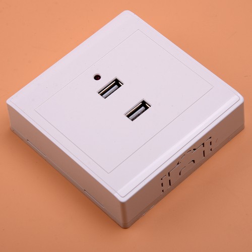 Dual usb interface wall socket - wall,