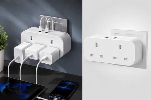 Double plug adaptor - plug, way