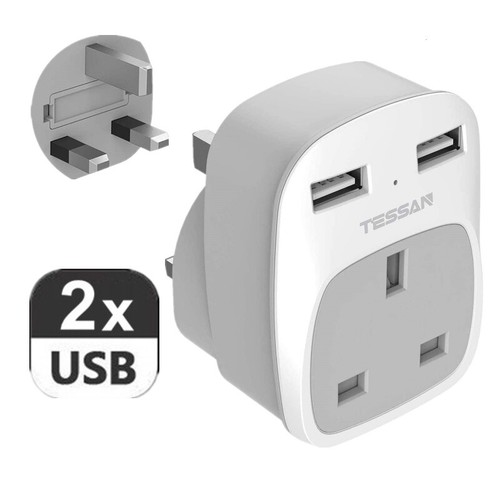 Tessan double usb - double,